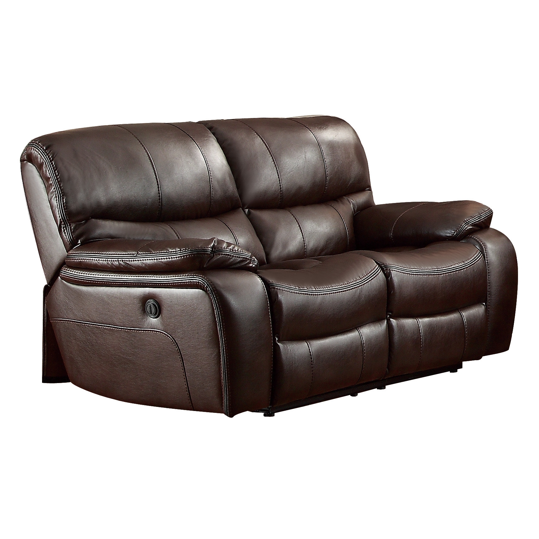 Pecos Leatherette Reclining Loveseat