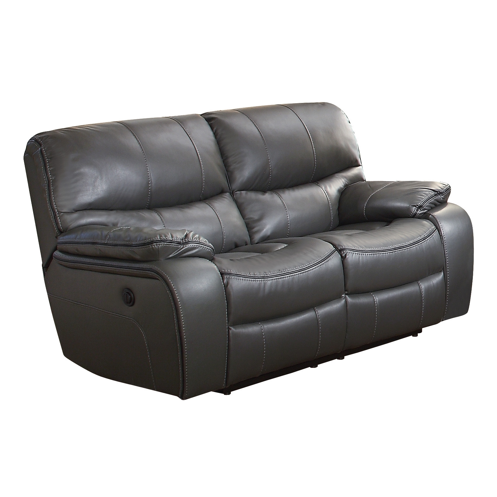Pecos Leatherette Reclining Loveseat