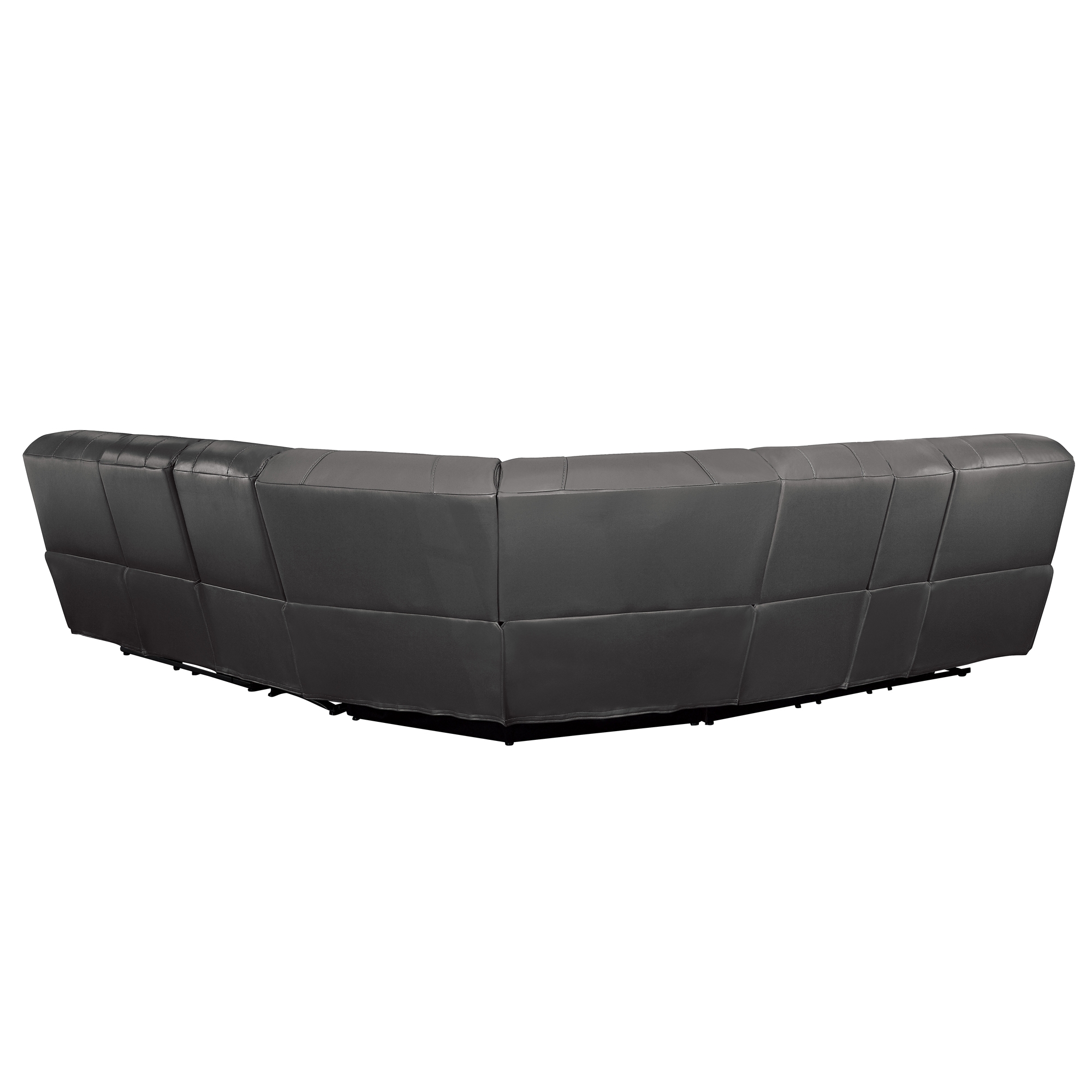 Pecos Leatherette Sectional Sofa