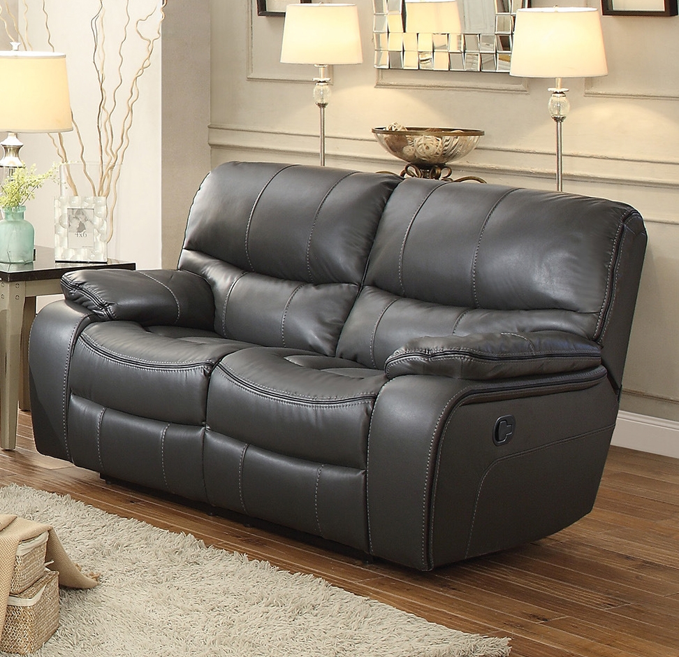 Pecos Leatherette Reclining Loveseat