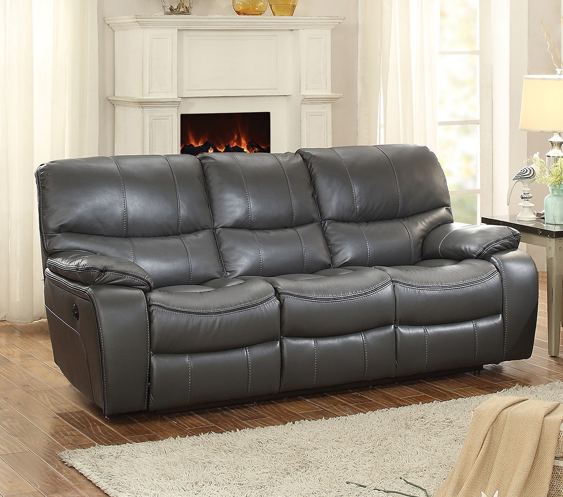 Pecos Reclining Leatherette Power Sofa