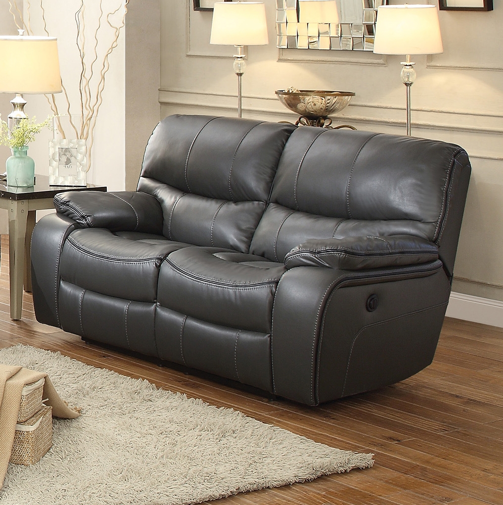 Pecos Leatherette Power Loveseat
