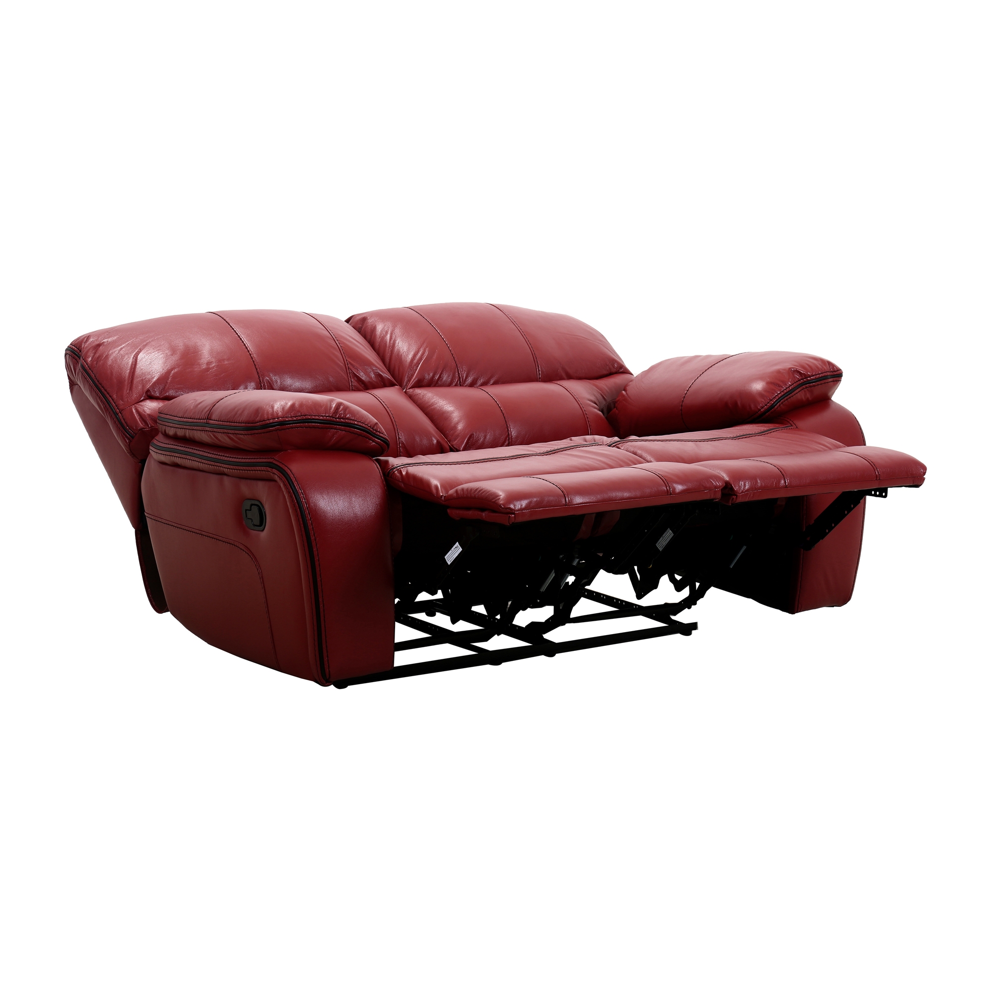 Pecos Leatherette Reclining Loveseat