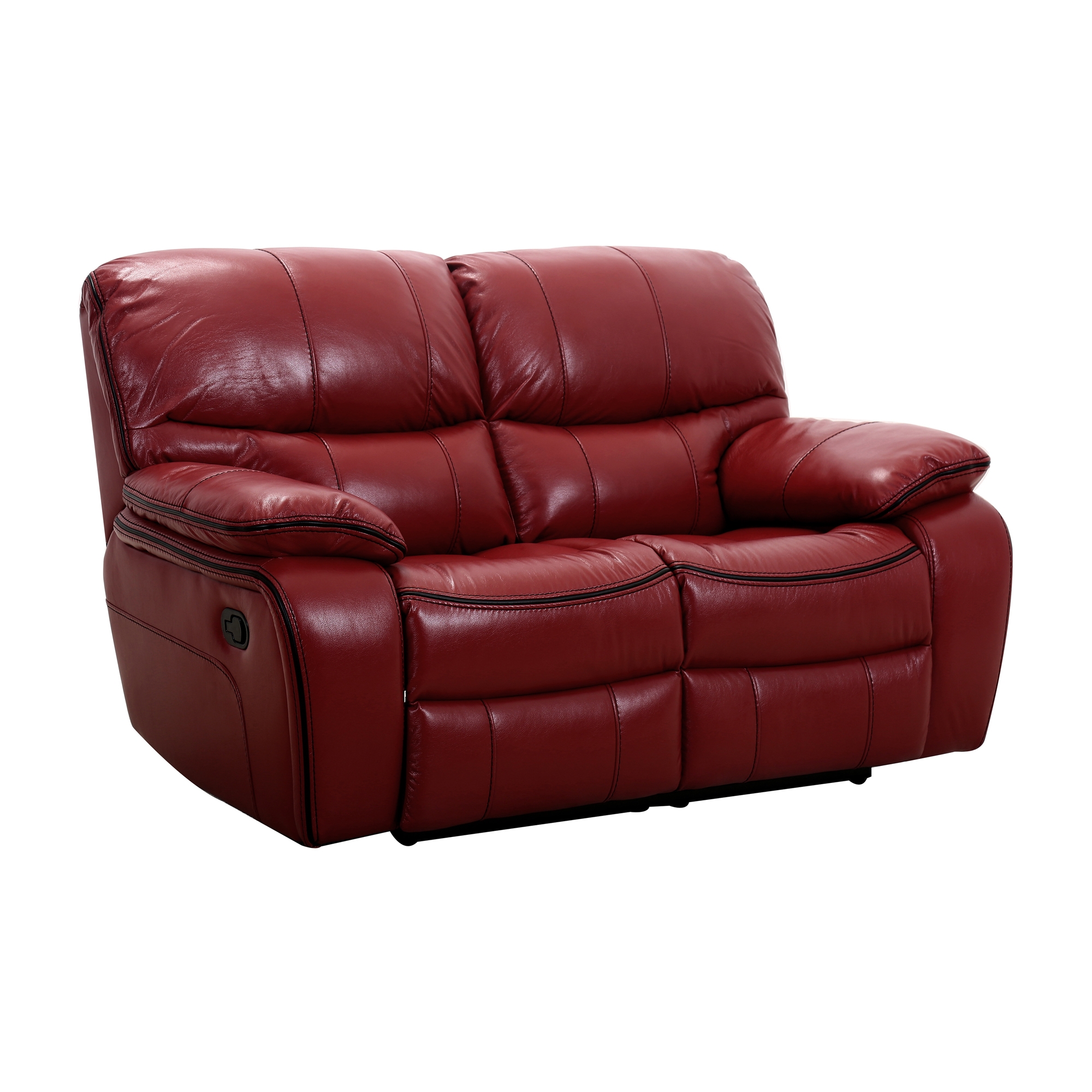 Pecos Leatherette Reclining Loveseat