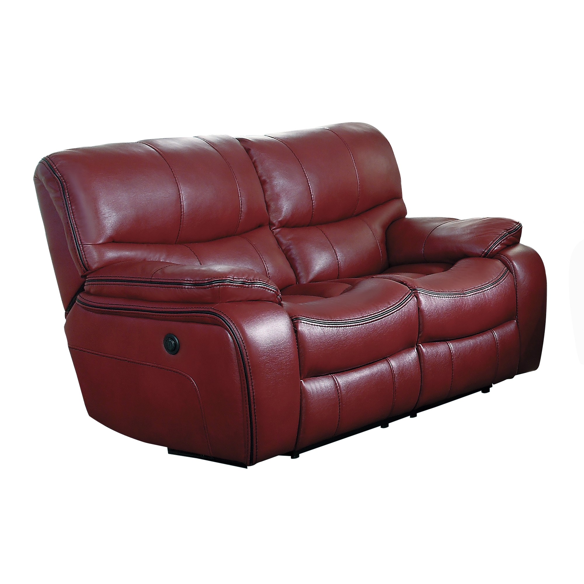 Pecos Leatherette Reclining Loveseat