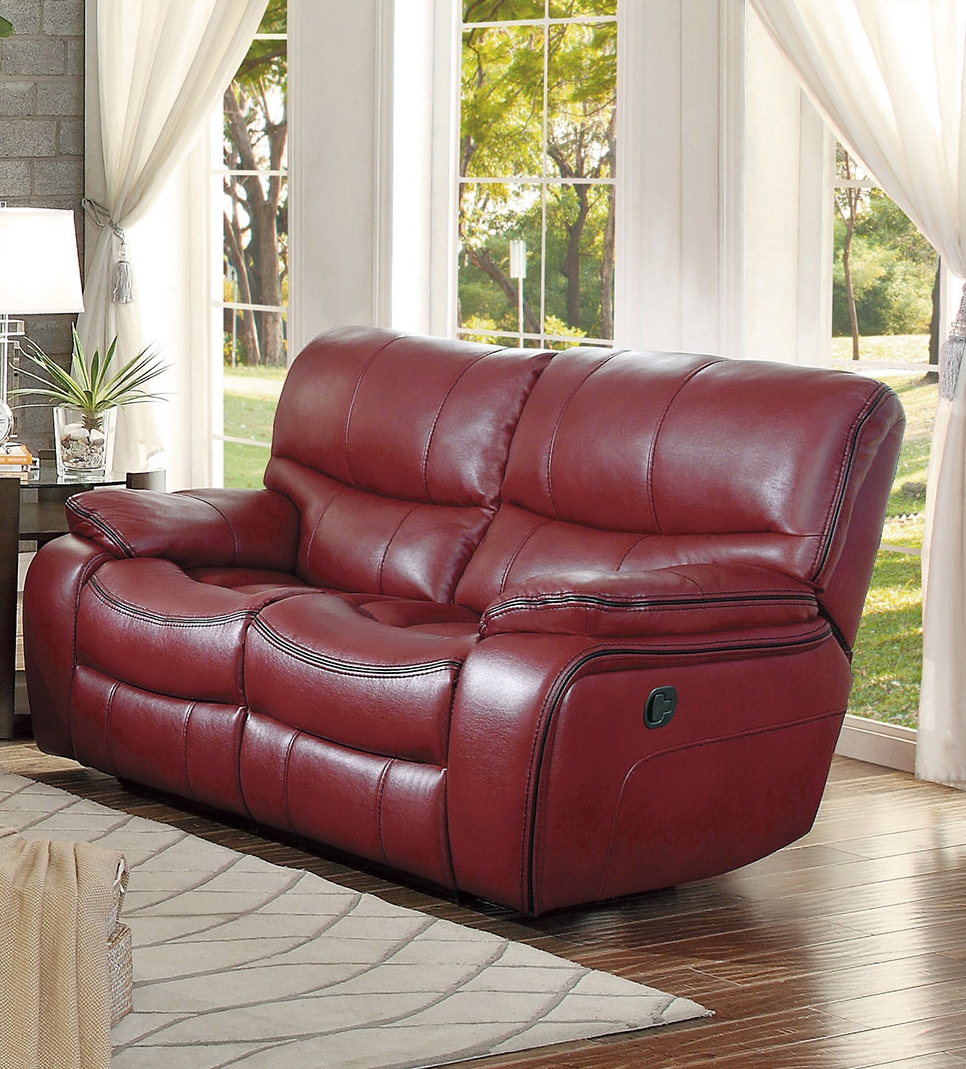 Pecos Leatherette Reclining Loveseat