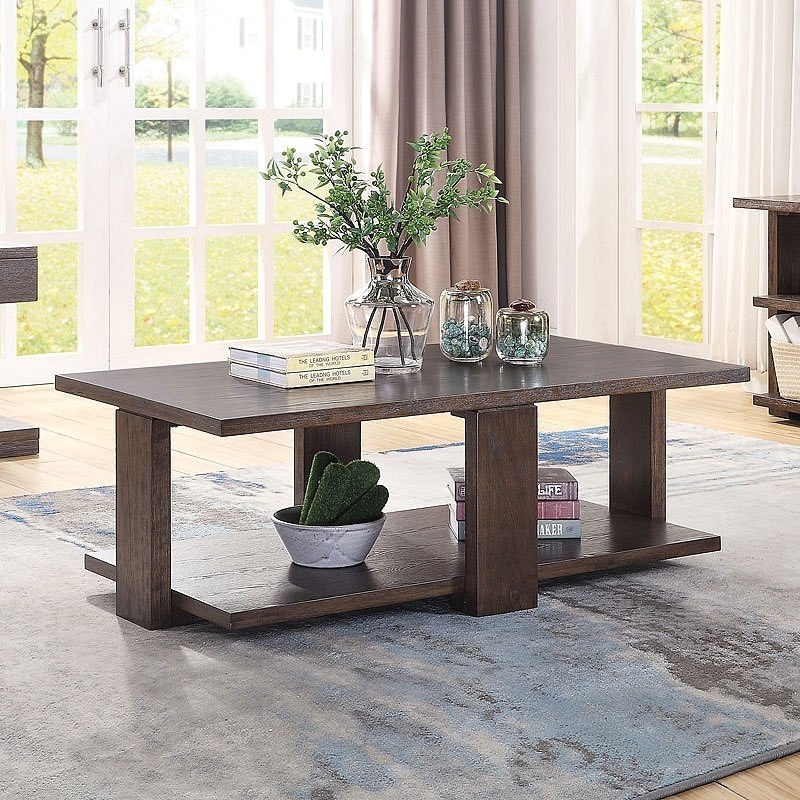 Niamey Wood Coffee Table Set
