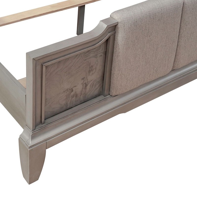 SM Montage Fabric/Wood Panel Bed w/LED Touch Lighting, King Size