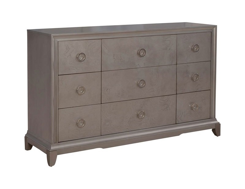 SM Montage Fabric/Wood Panel Bedroom Set w/LED Touch Lighting