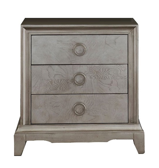 SM Montage Fabric/Wood Panel Bedroom Set w/LED Touch Lighting