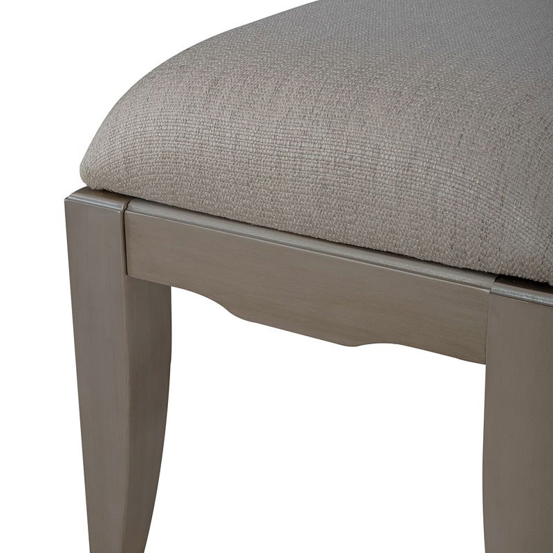SM Montage Fabric/Wood Vanity Bench