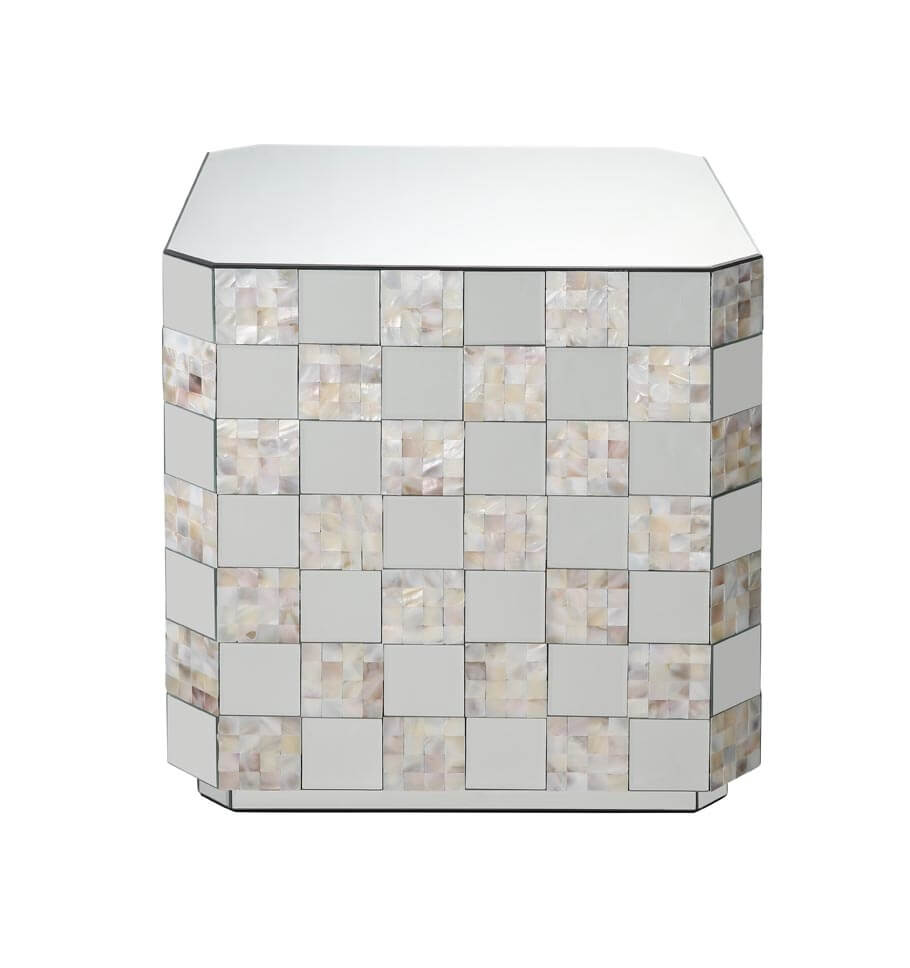Nasa 84907 Mirrored/Pearl End Table
