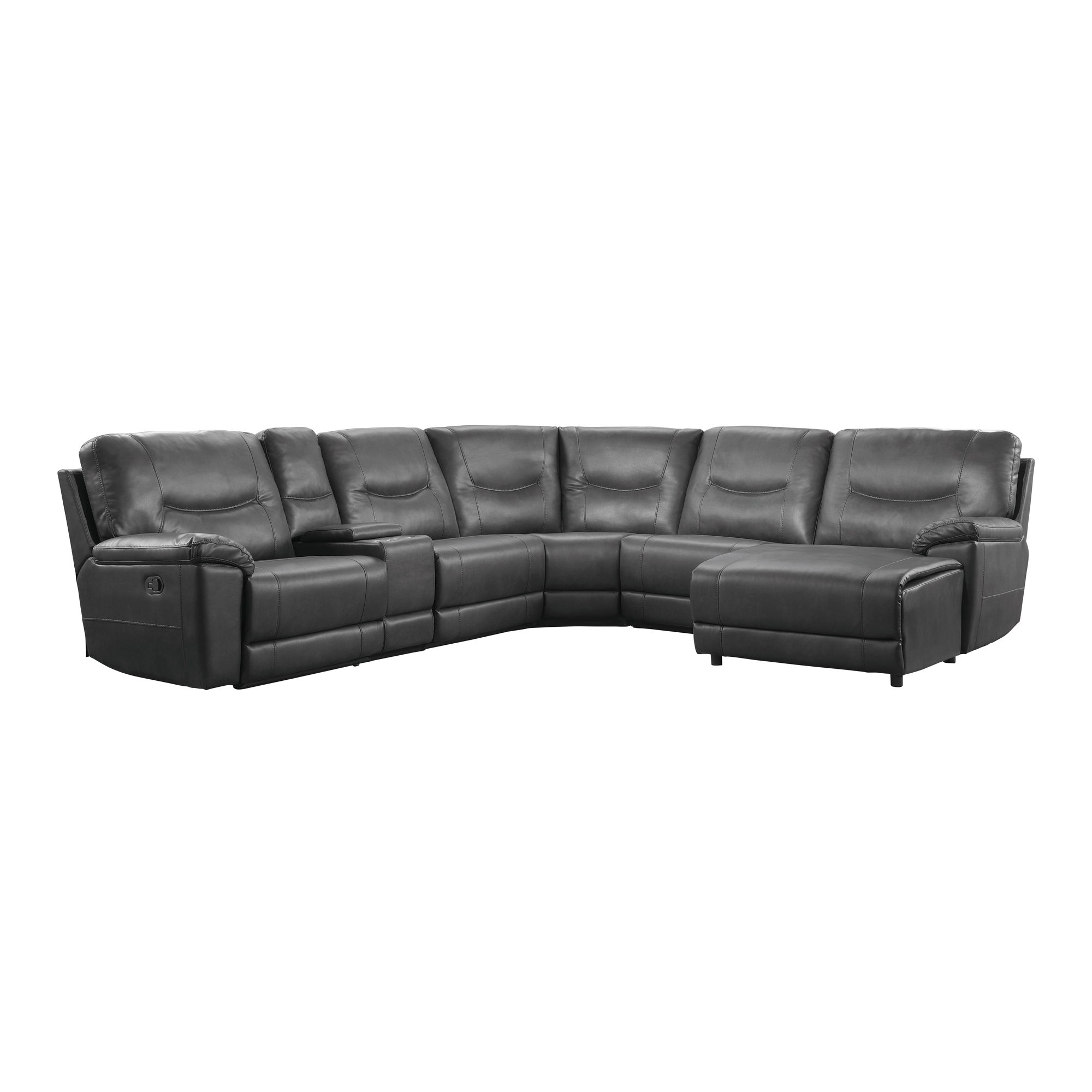 Columbus Leatherette Modular Reclining Sectional
