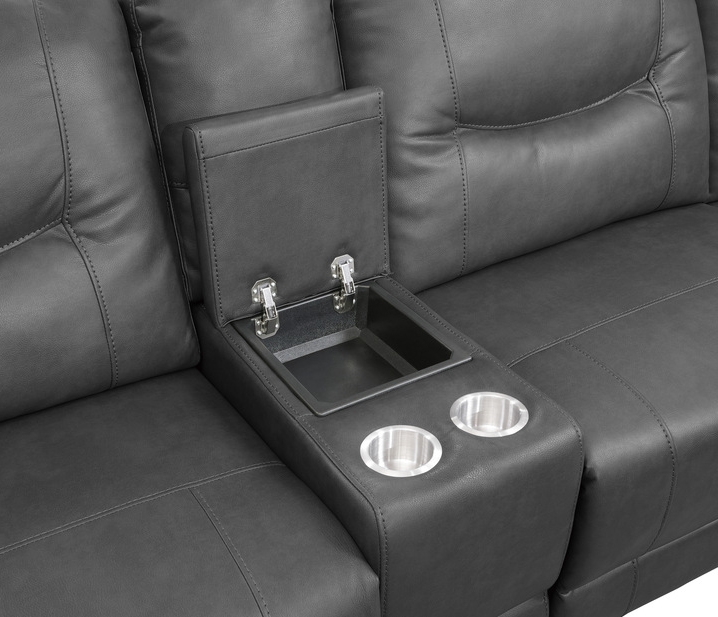 Columbus Leatherette Modular Reclining Sectional