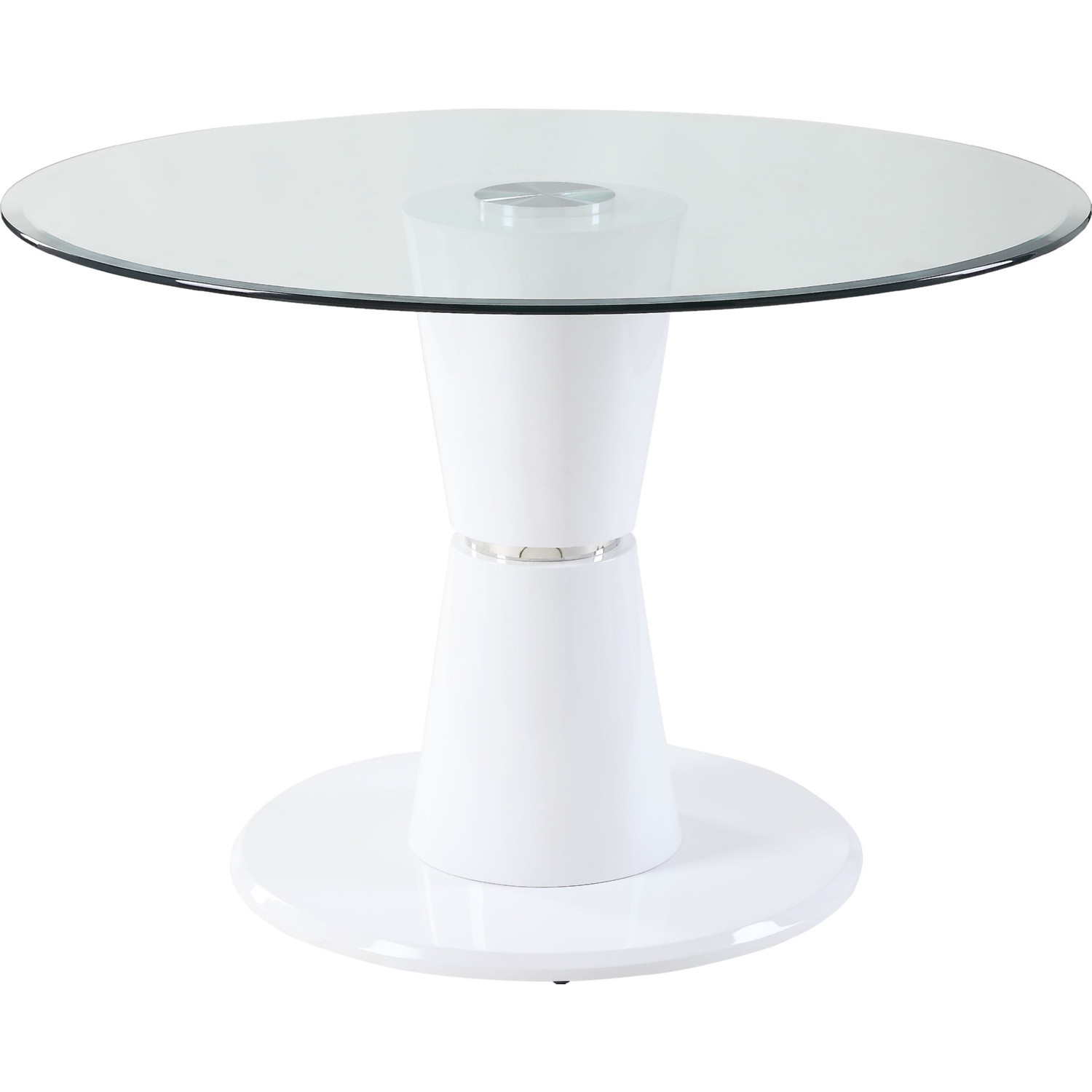 Kavi Glass/Wood Round Coffee Table Set