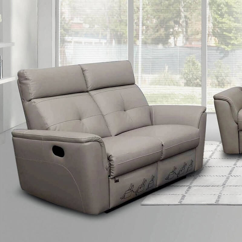 8501 Leather/Eco-Leather Living Room Set w/Recliner by ESF Furniture
