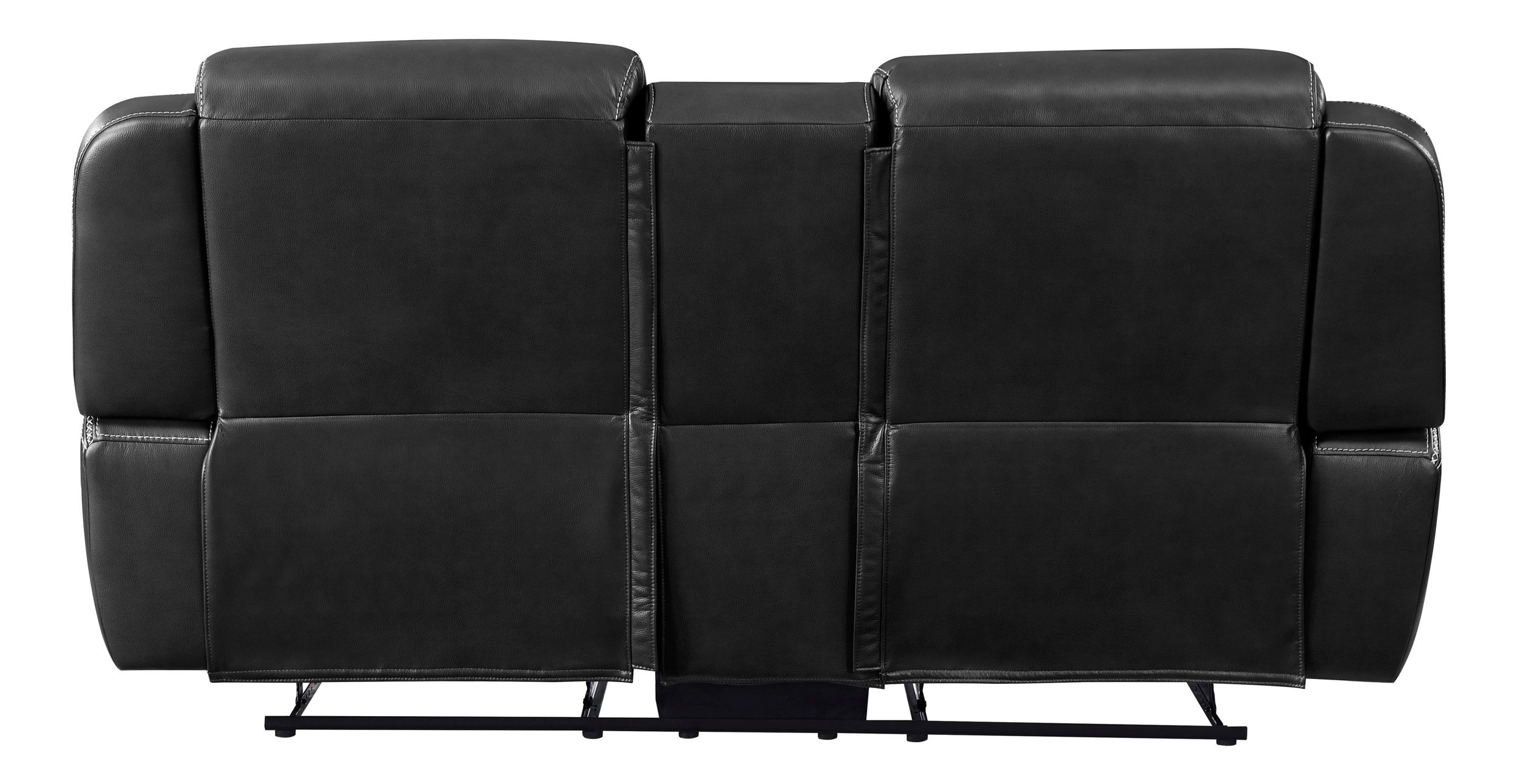Littleton Faux Leather Double Reclining Loveseat with Center Console