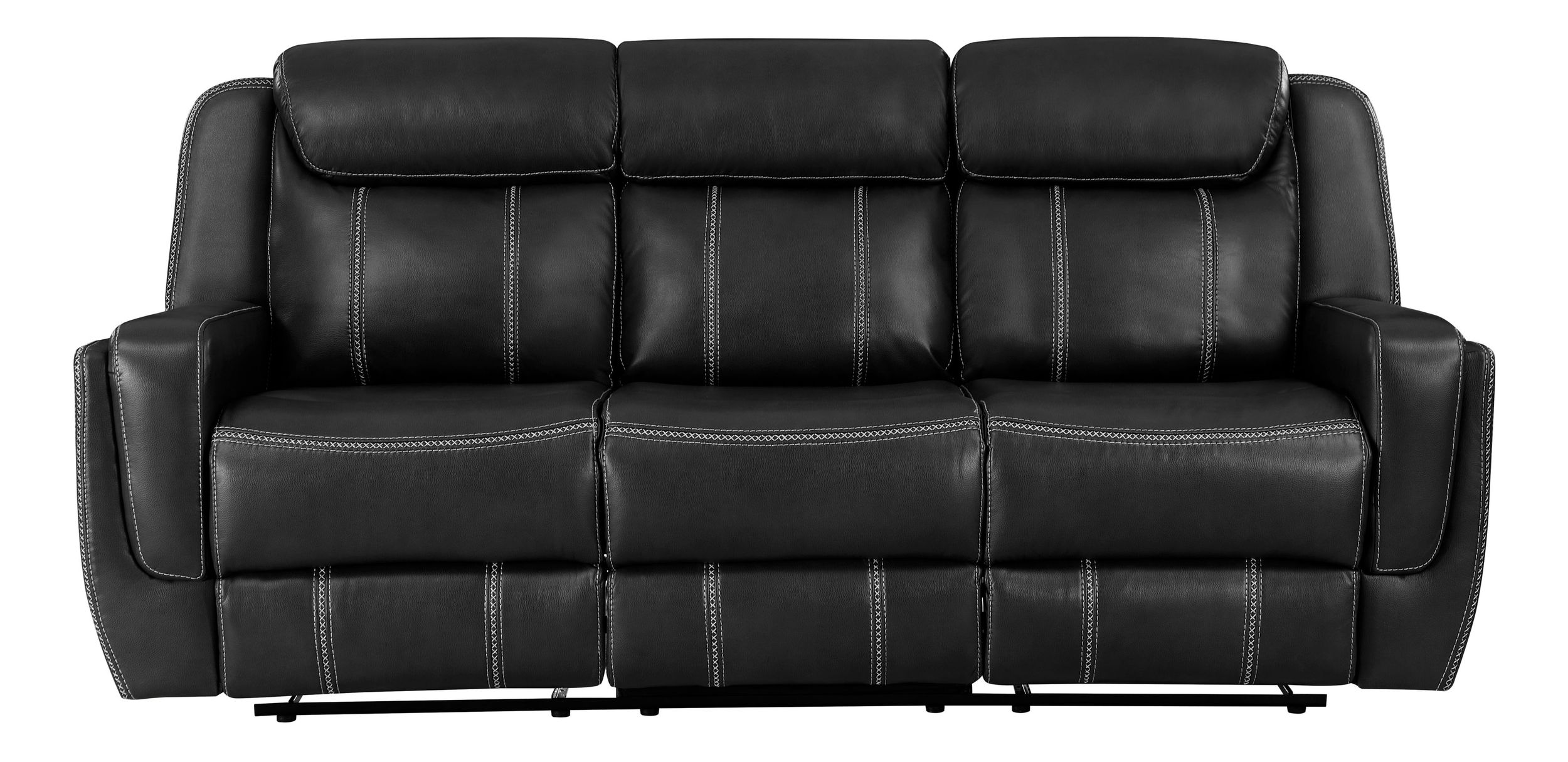 Littleton Faux Leather Double Reclining Sofa