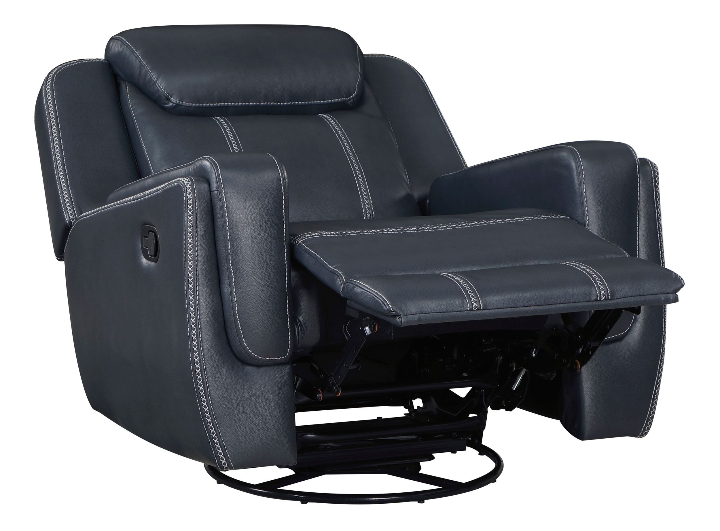 Littleton Faux Leather Double Reclining Living Room Set