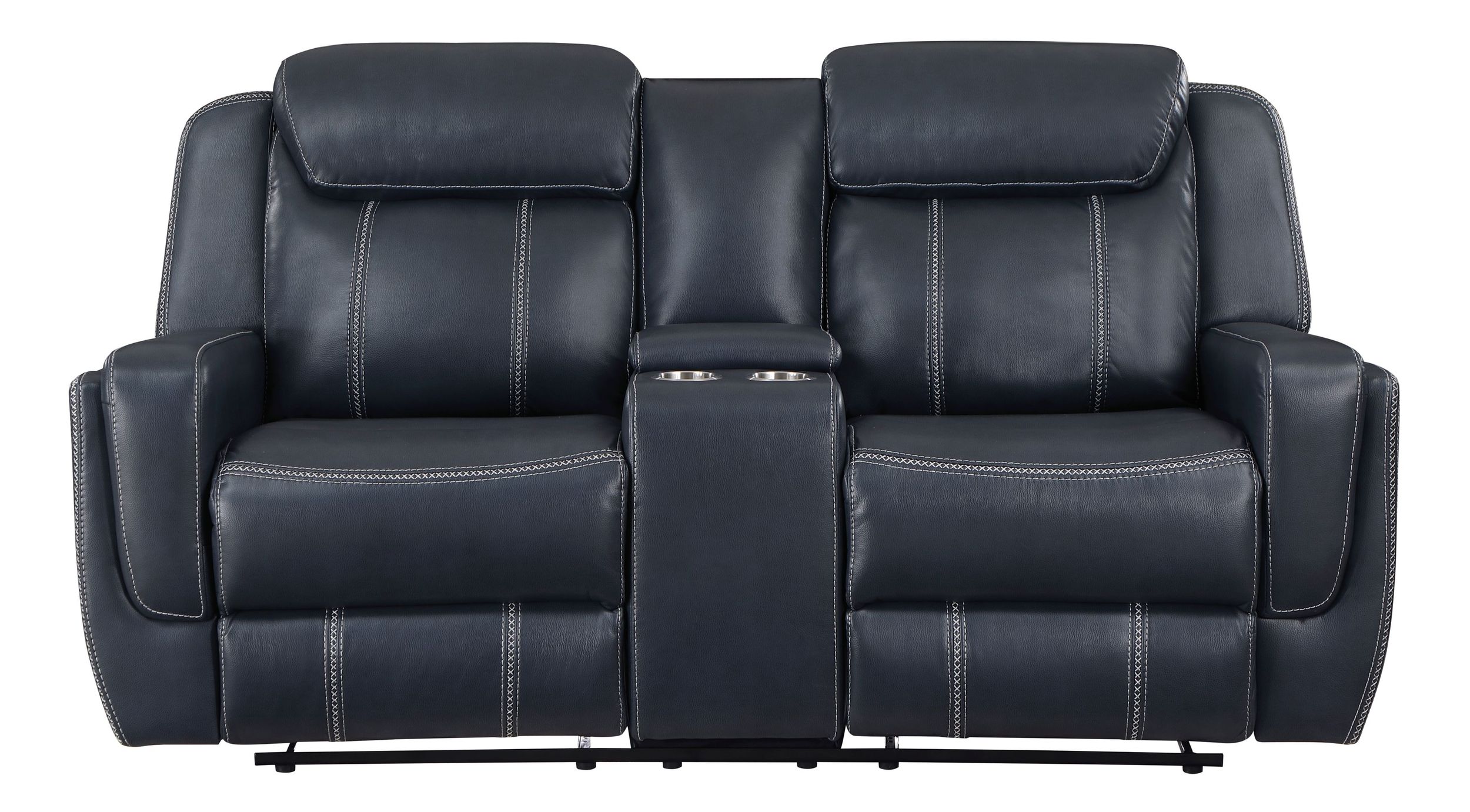 Littleton Faux Leather Double Reclining Living Room Set