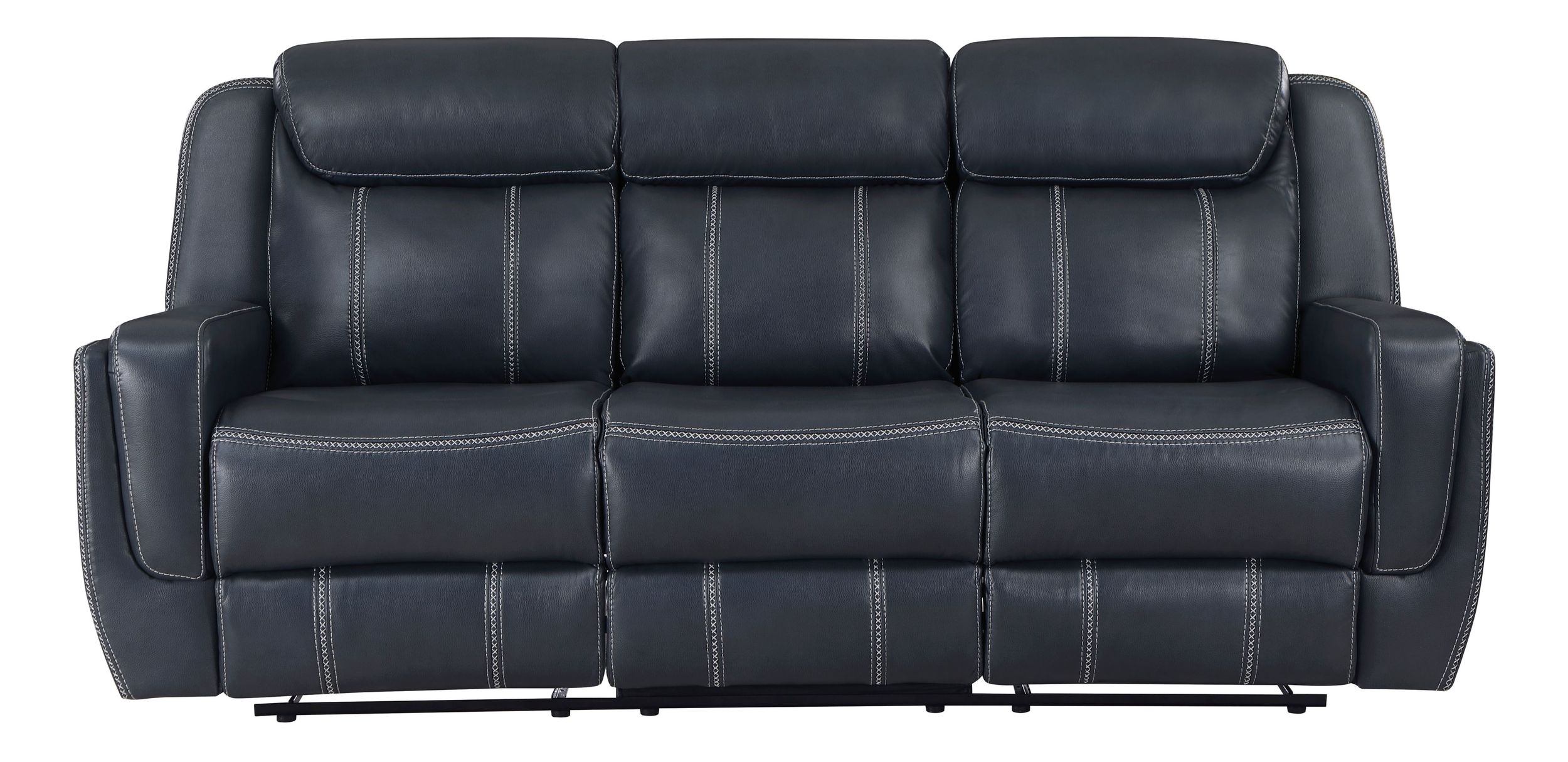 Littleton Faux Leather Double Reclining Living Room Set