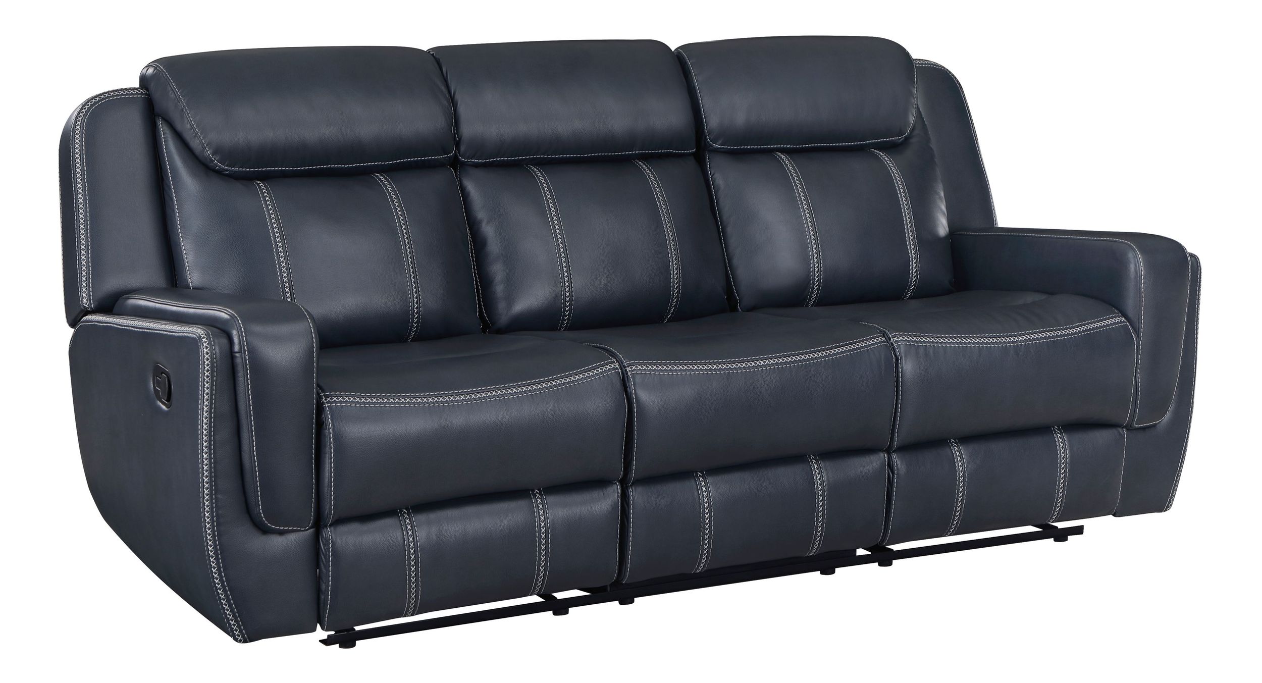 Littleton Faux Leather Double Reclining Living Room Set