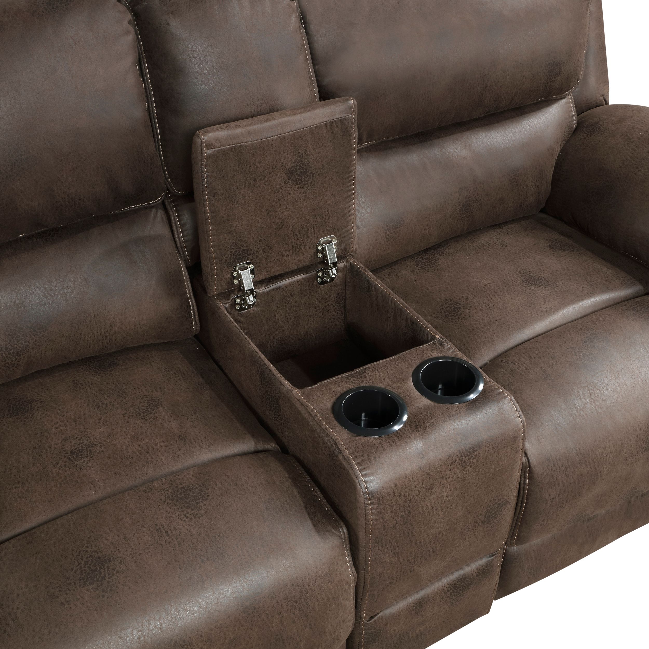Proctor Microfiber Double Reclining Living Room Set