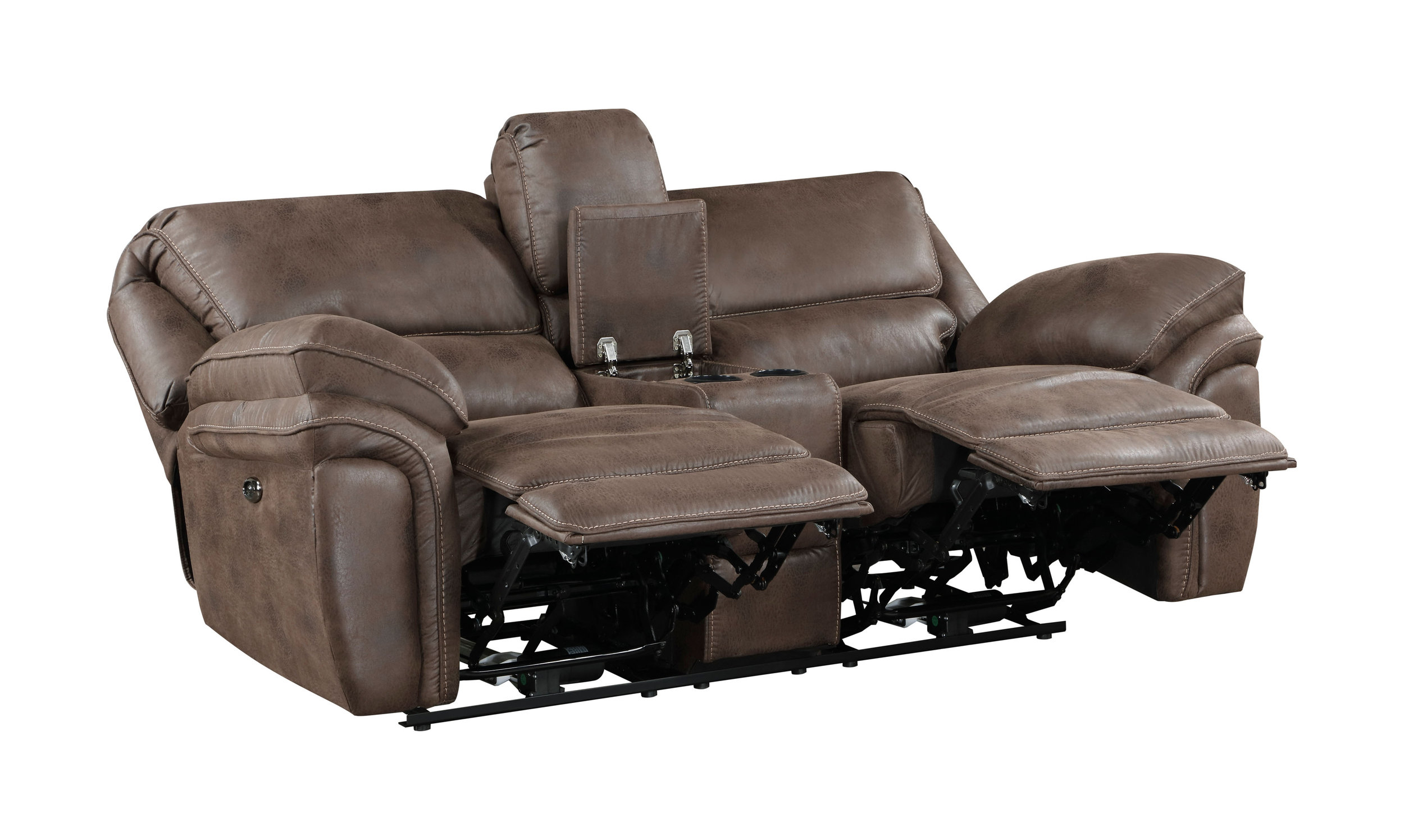 Proctor Microfiber Power Double Reclining Living Room Set