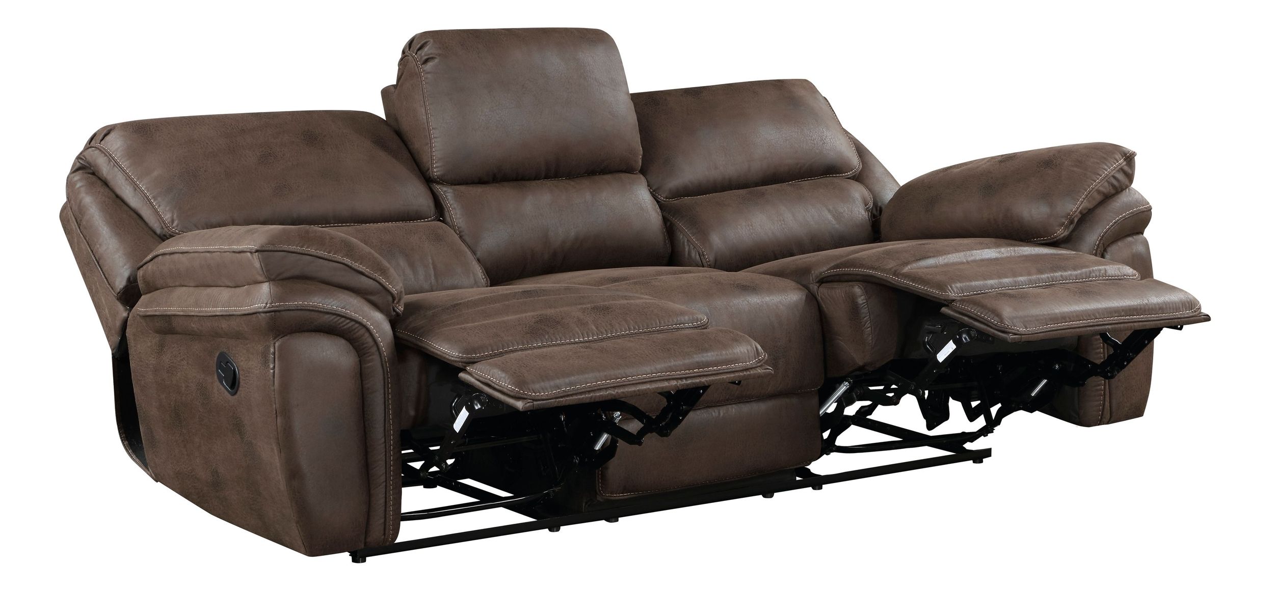 Proctor Microfiber Double Reclining Living Room Set