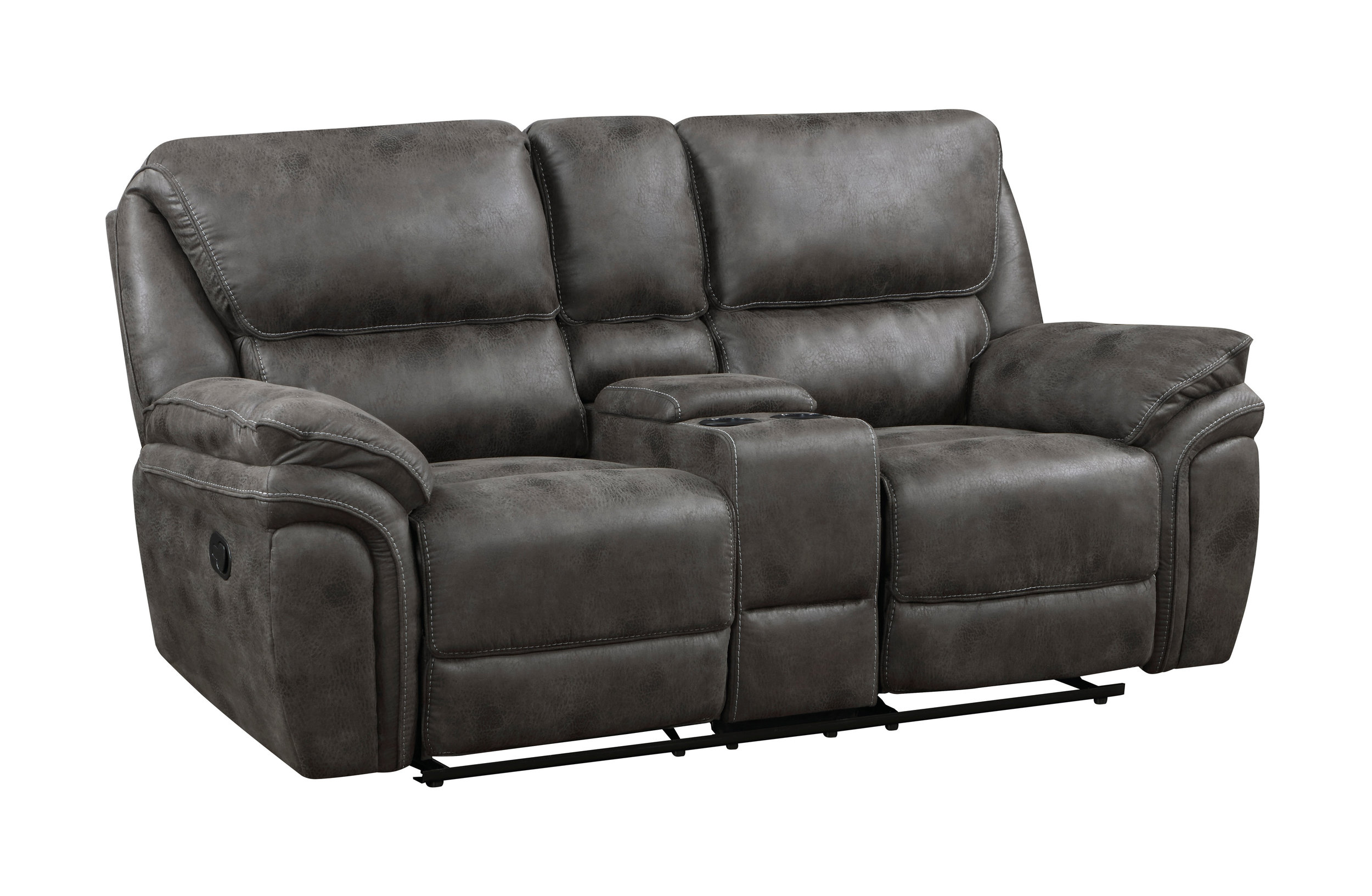 Proctor Microfiber Double Reclining Living Room Set