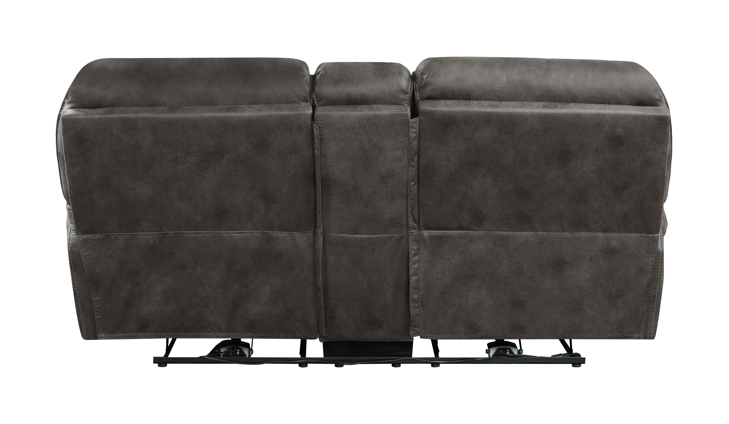 Proctor Microfiber Power Double Reclining Loveseat with Center Console