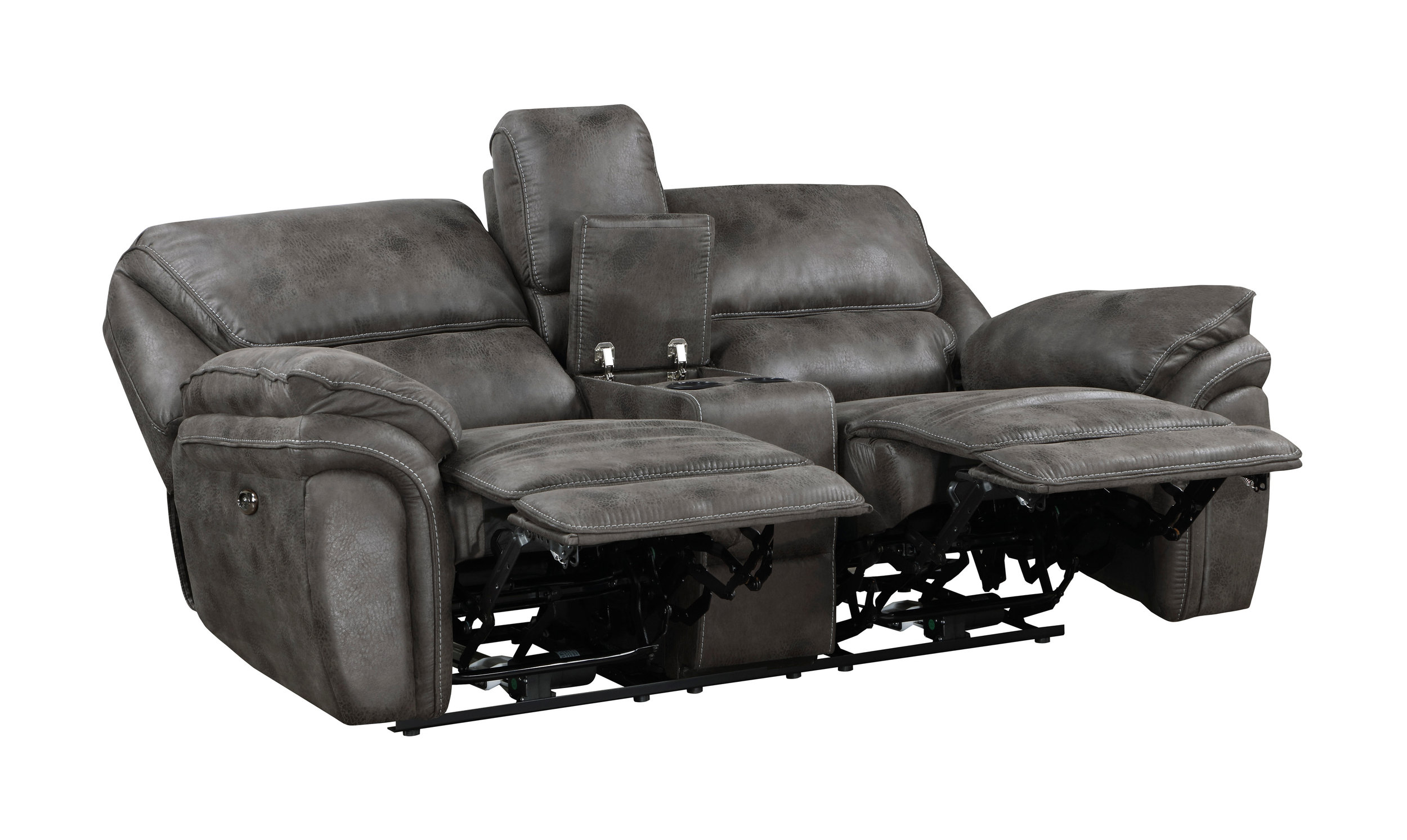 Proctor Microfiber Power Double Reclining Living Room Set