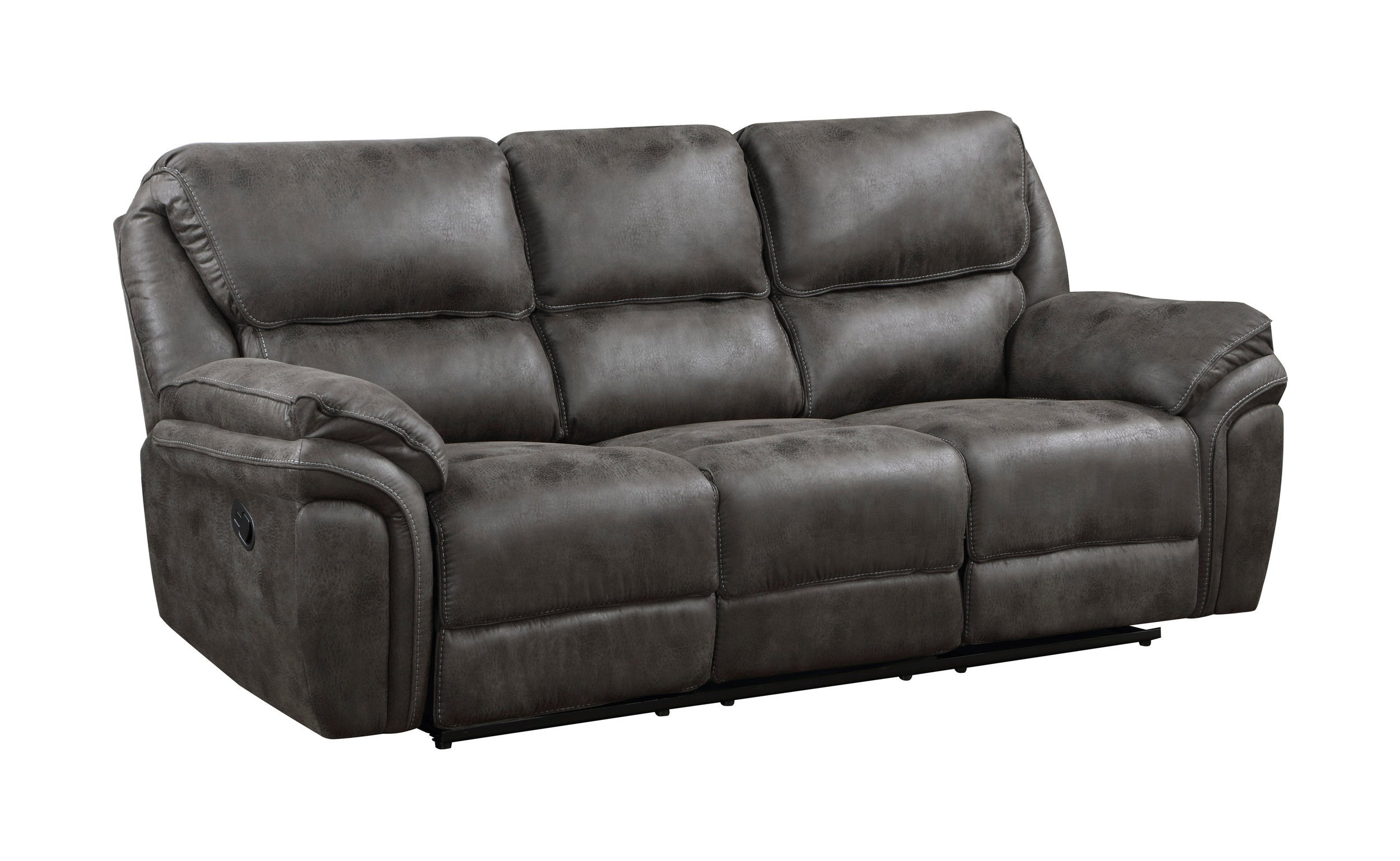 Proctor Microfiber Double Reclining Living Room Set