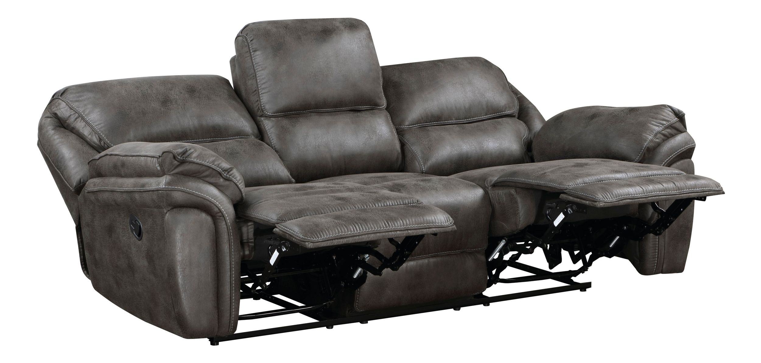 Proctor Microfiber Double Reclining Living Room Set