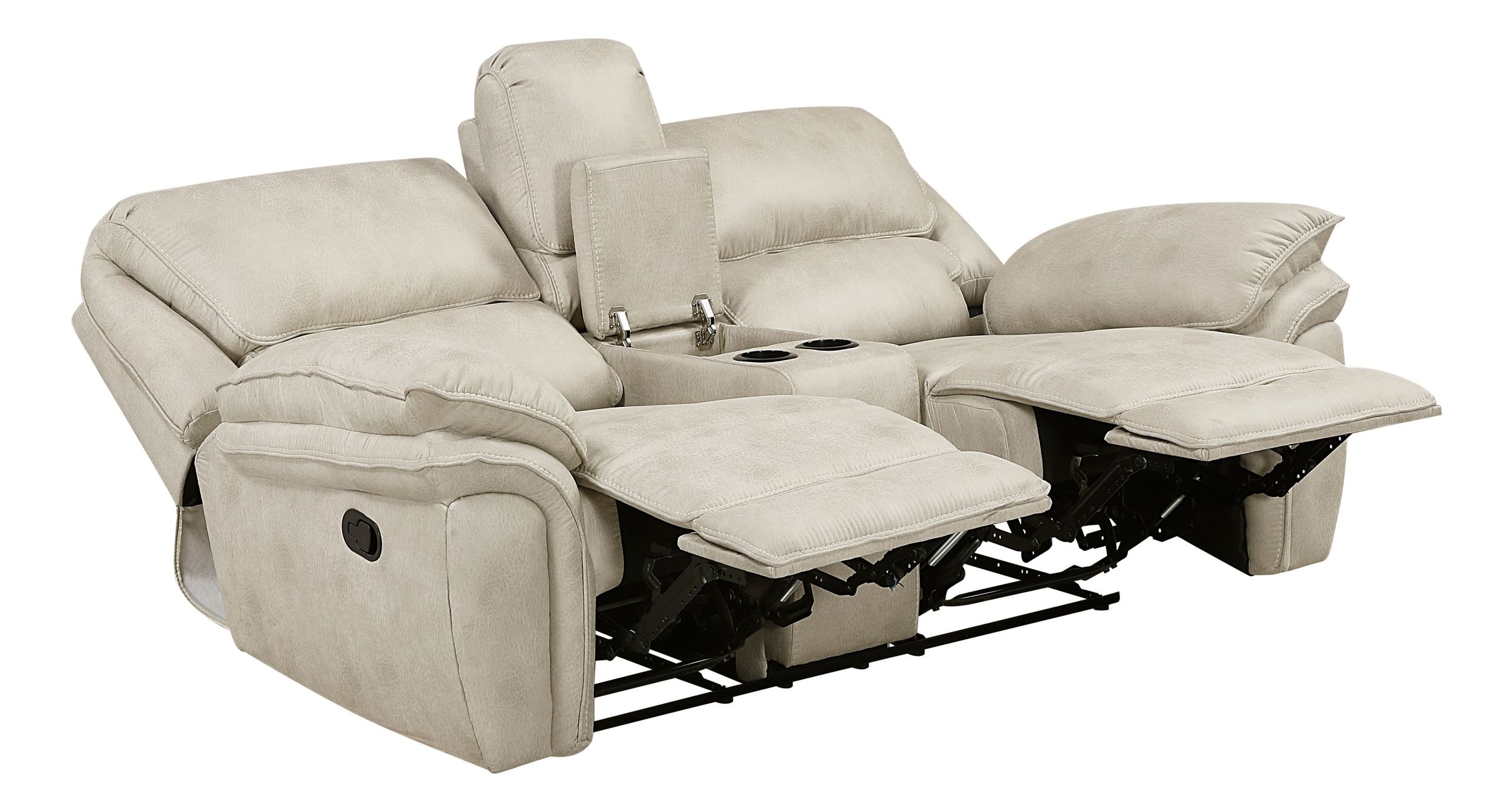 Proctor Microfiber Double Reclining Living Room Set