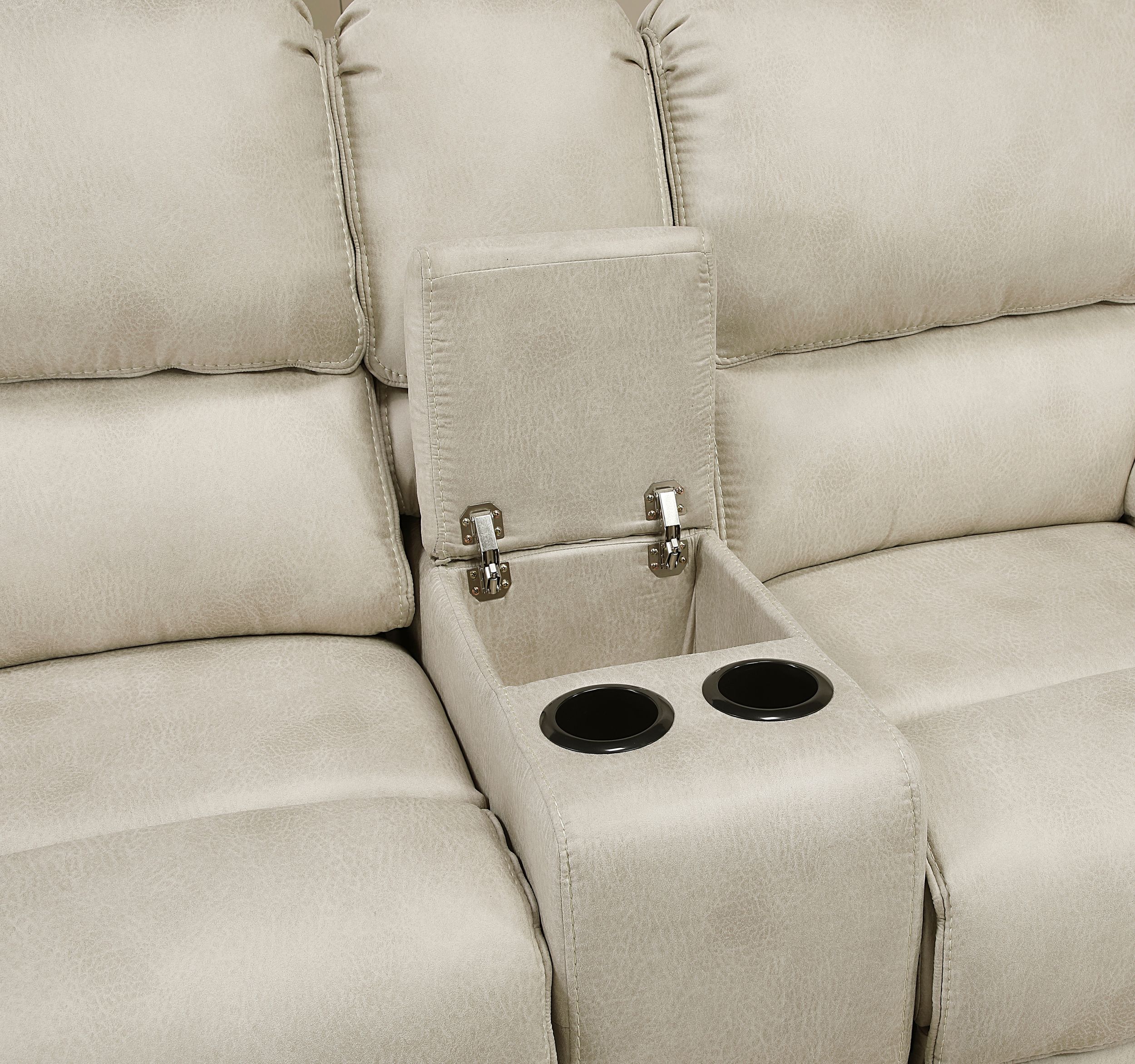 Proctor Microfiber Double Reclining Living Room Set