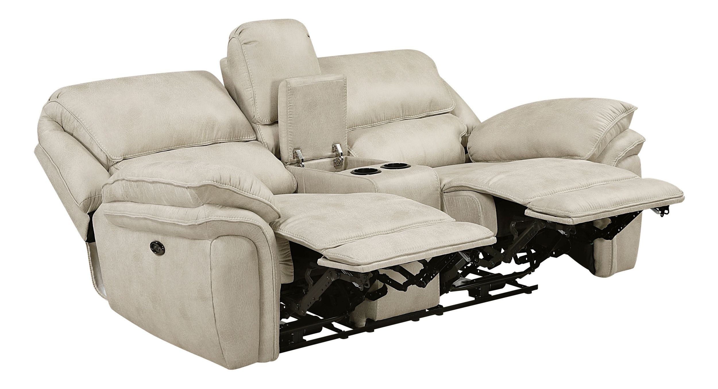 Proctor Microfiber Power Double Reclining Living Room Set
