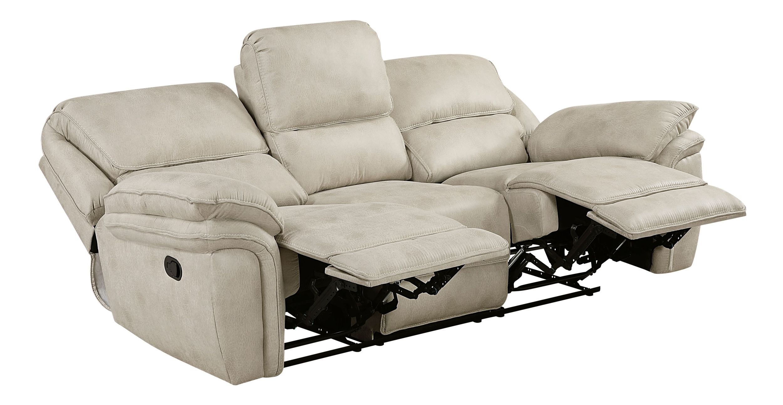 Proctor Microfiber Double Reclining Living Room Set