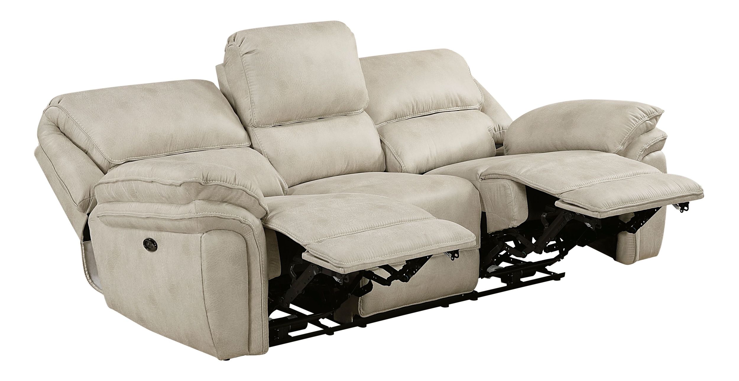 Proctor Microfiber Power Double Reclining Living Room Set