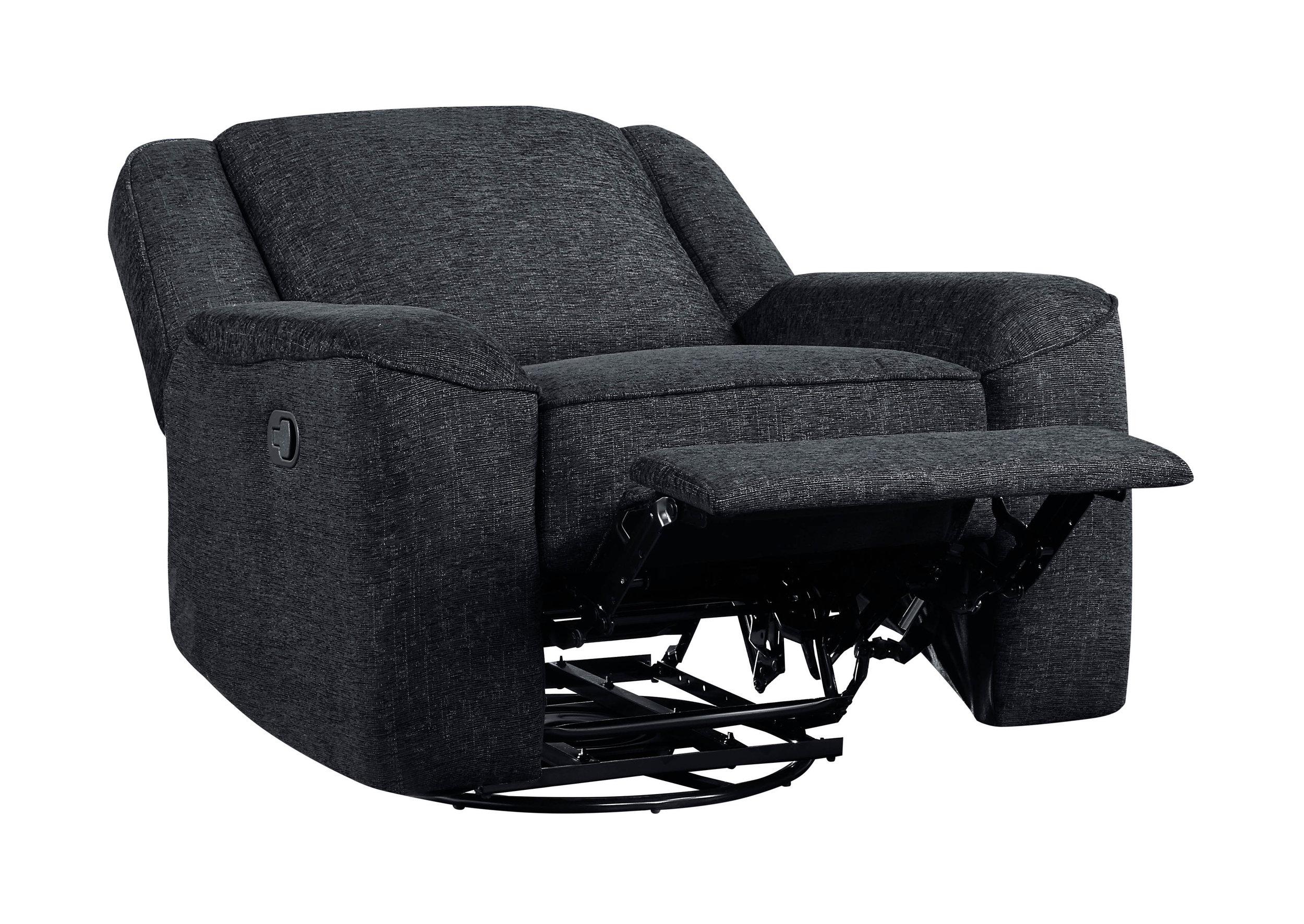 Monterey Chenille Swivel Reclining Chair