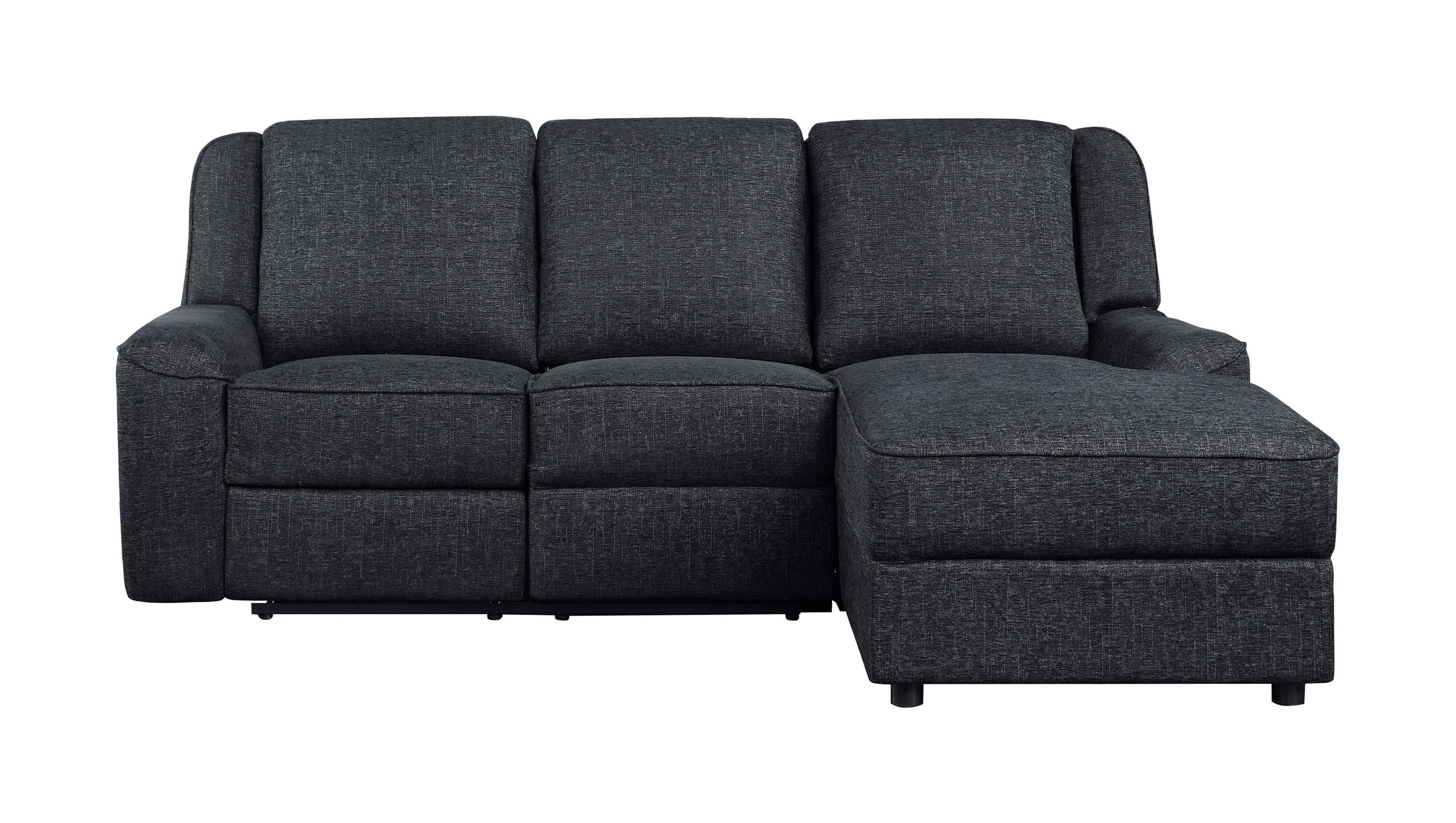 Monterey Chenille 2‑Piece Reclining Sectional with Right Chaise