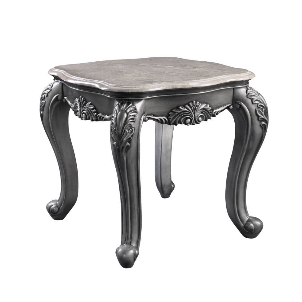Ariadne Marble/Wood Coffee Table Set