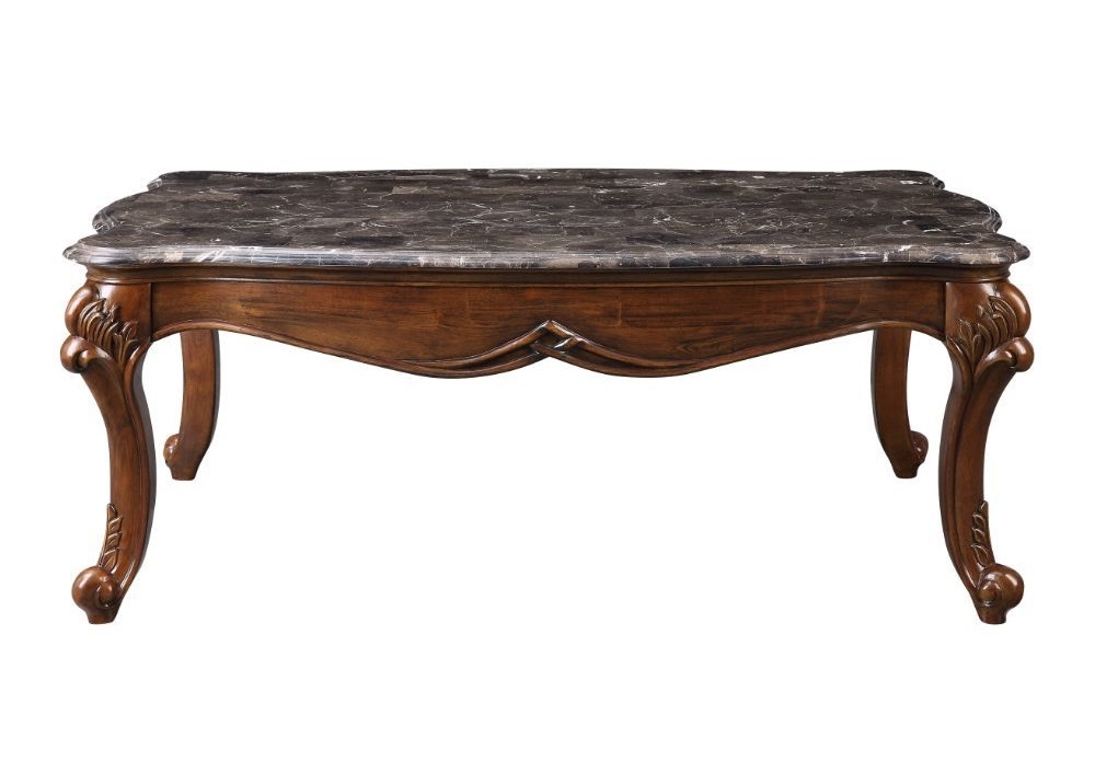 Miyeon Marble/Wood Coffee Table Set