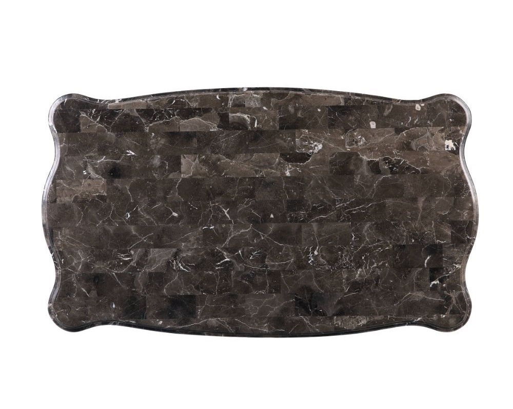Miyeon Marble/Wood Coffee Table Set