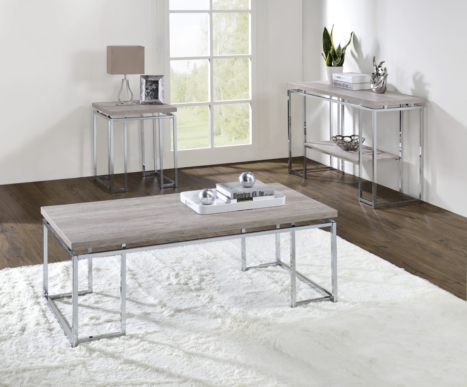 Chafik Wood Rectangular Coffee Table