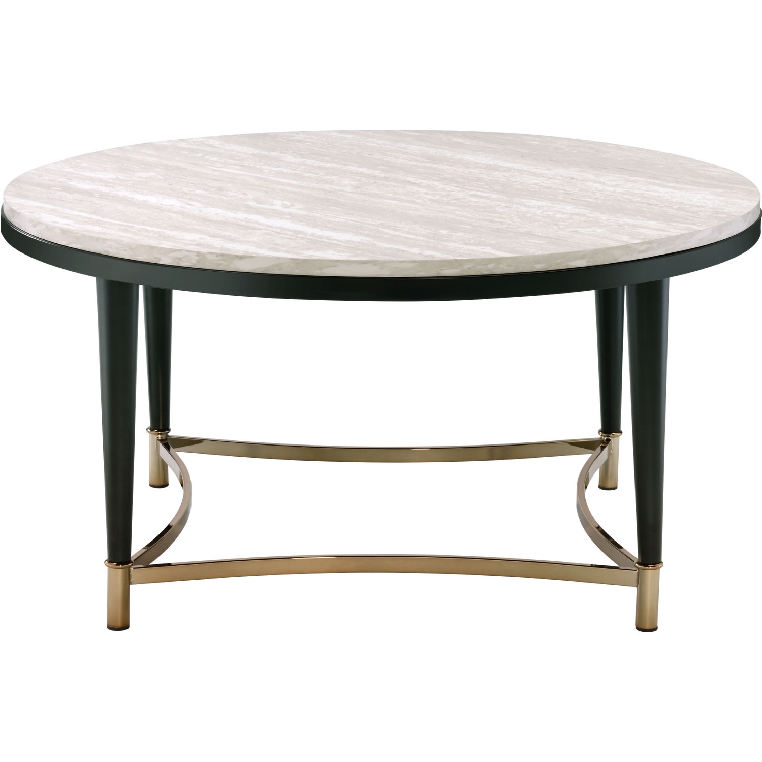 Ayser Wood/Metal Round Coffee Table