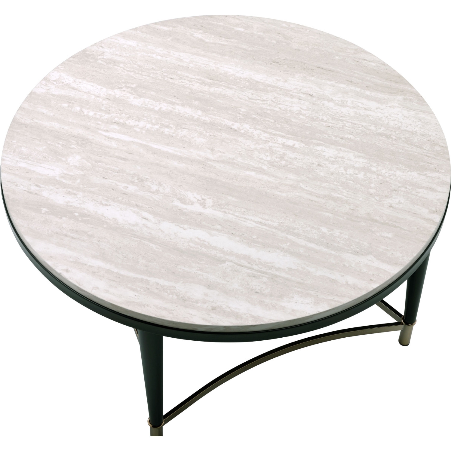 Ayser Wood/Metal Round Coffee Table