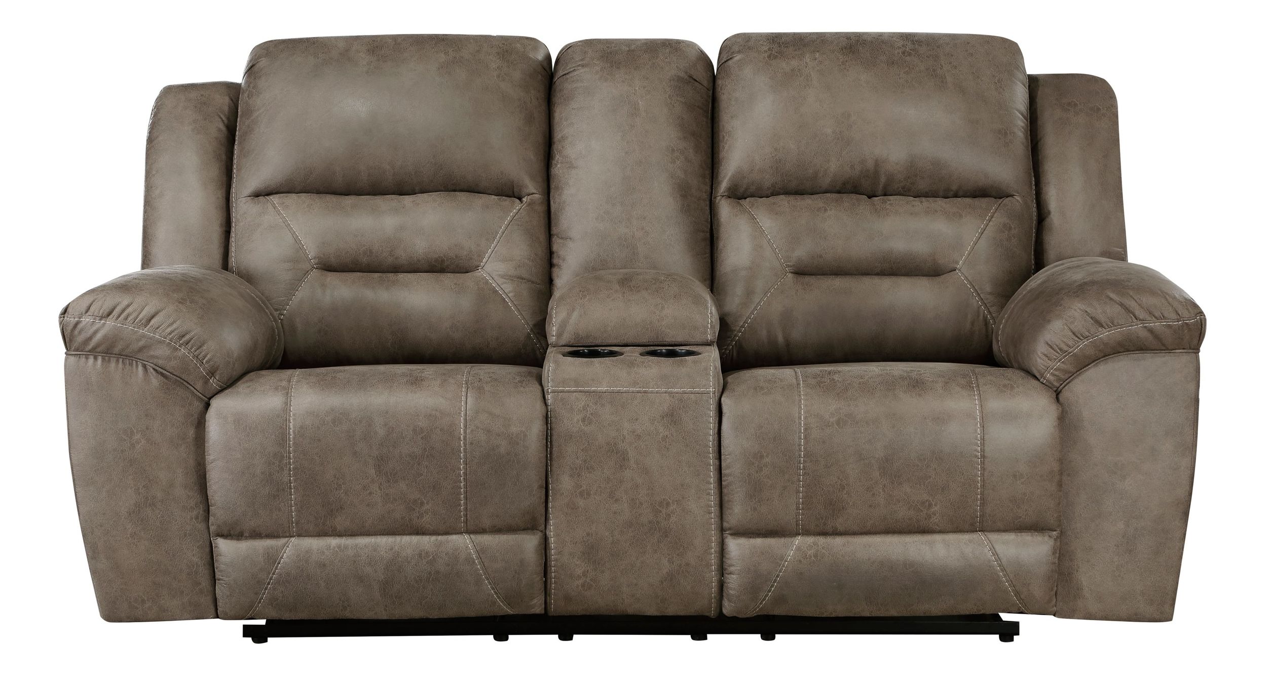 Hazen Microfiber Double Reclining Living Room Set