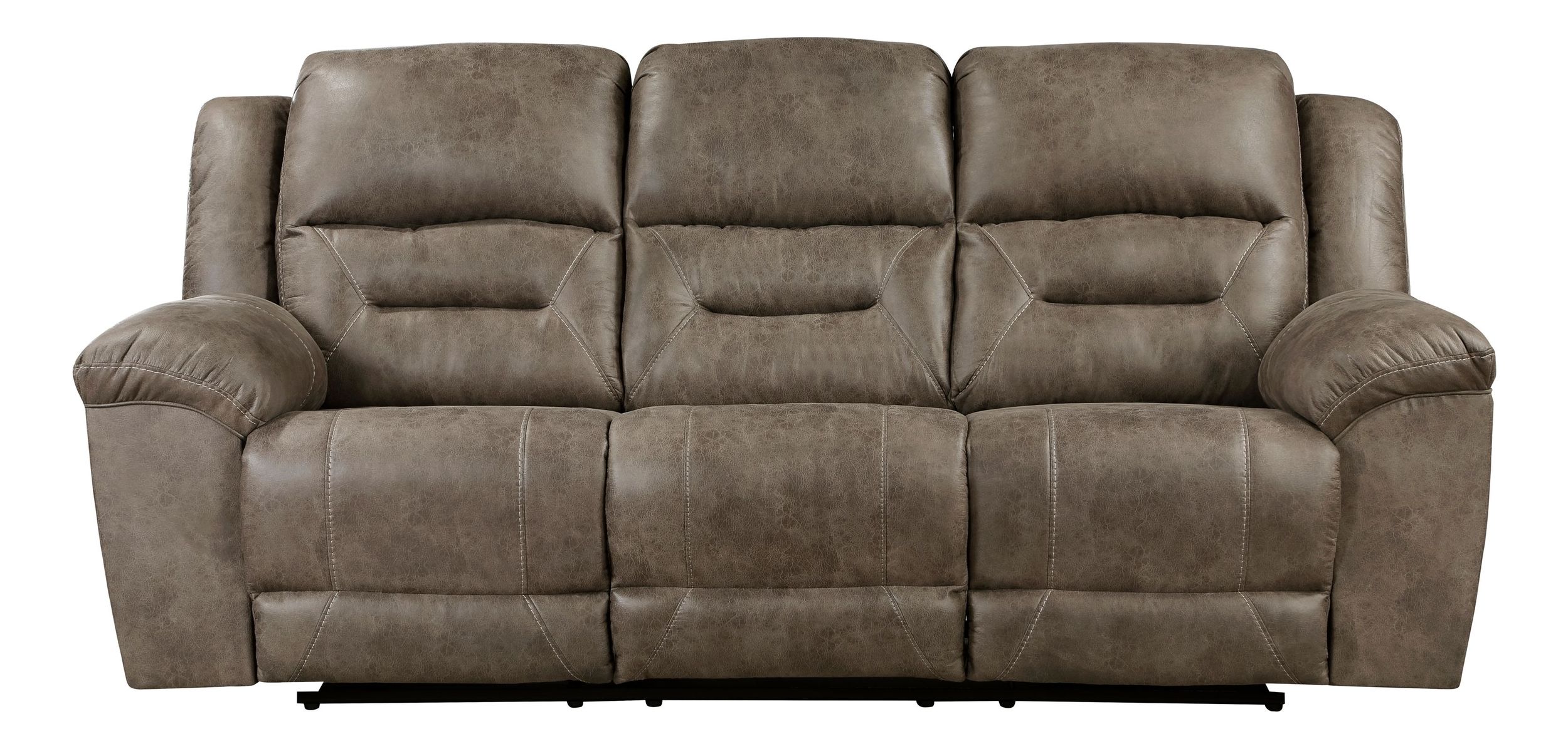 Hazen Microfiber Double Reclining Living Room Set