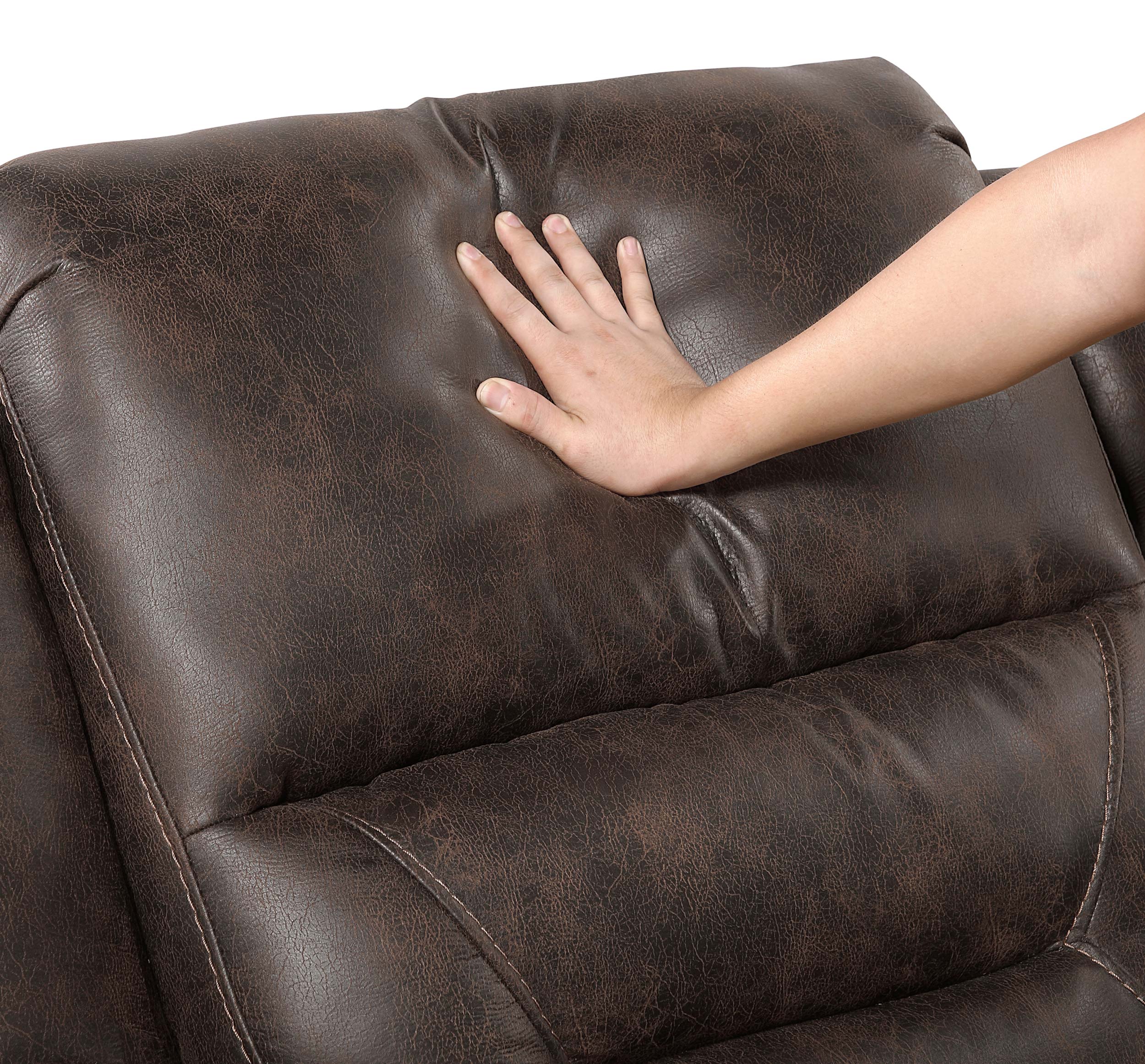Hazen Microfiber Double Reclining Living Room Set